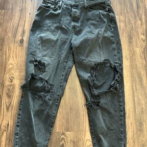 Forever 21 Dark Gray Denim Pants